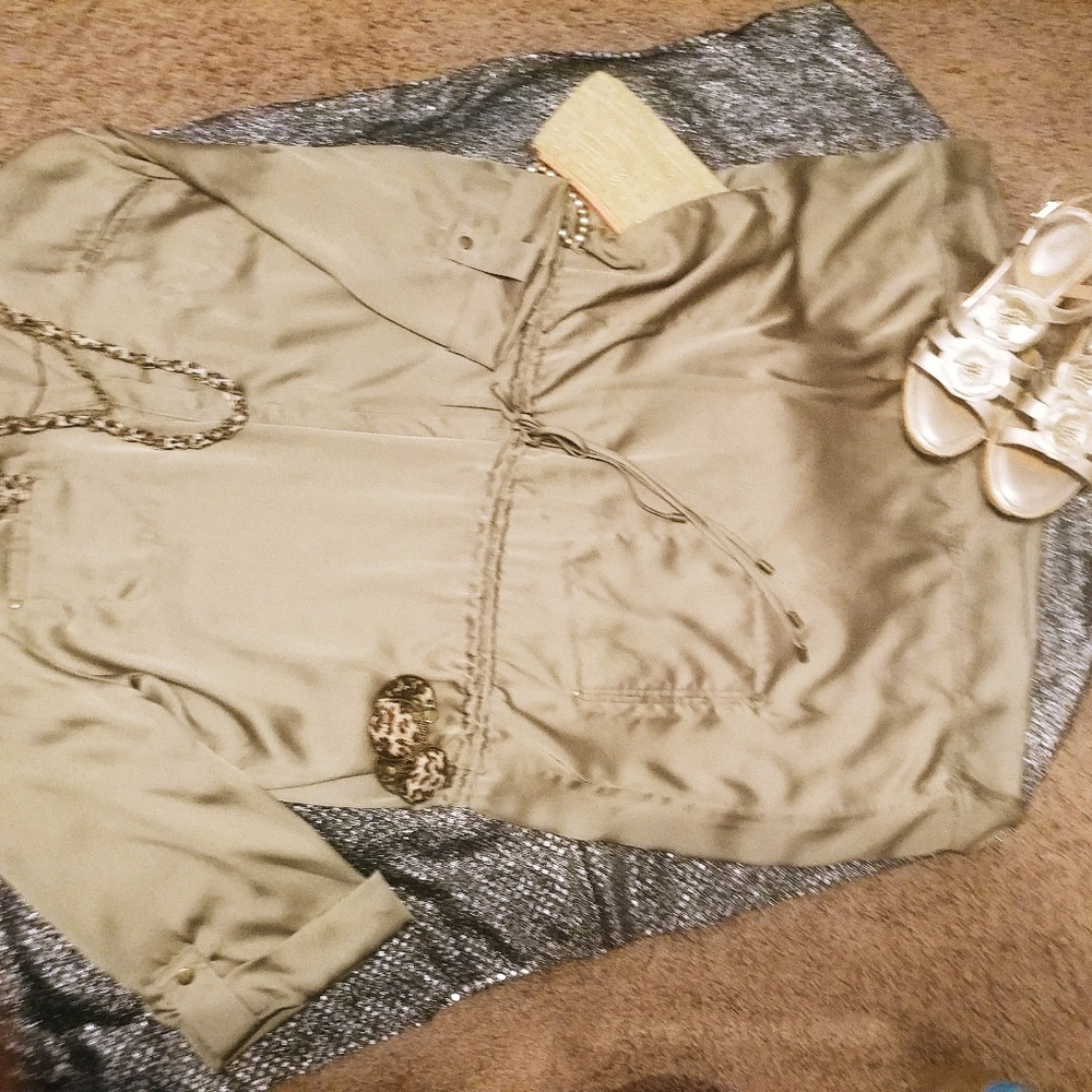 NWT Mini Dress w/draw string waist